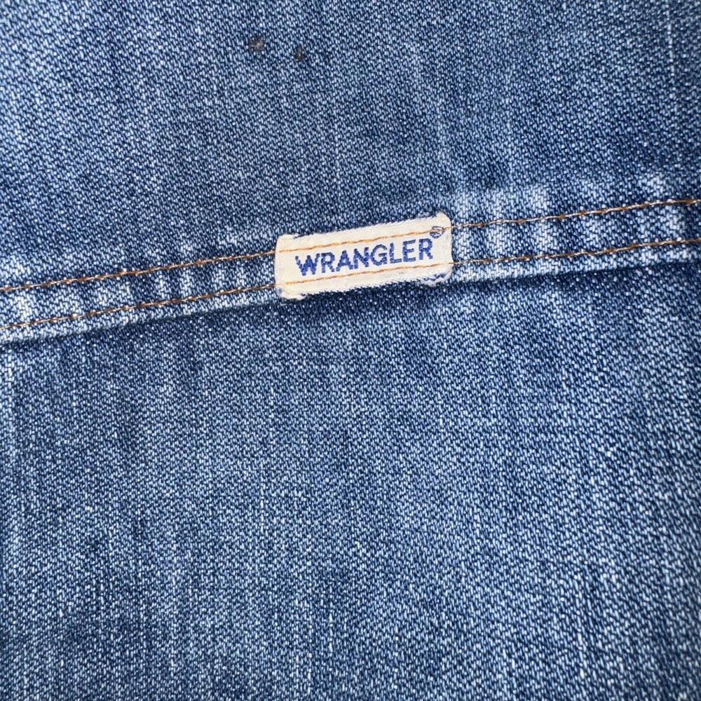 VTG 70s/80s Wrangler No Fault Denims Sherpa Lined Vest RARE Tag Made in USA XL - Picture 3 of 8